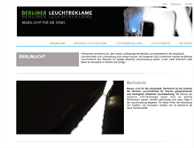 Tablet Screenshot of berliner-leuchtreklame.de